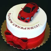 Торт "Красный автомобиль"