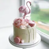 Торт "Розовый фламинго"