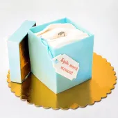 Торт "Коробочка с кольцом"