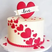 Торт "Сердце LOVE"
