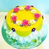 Торт "Весенние цветы"