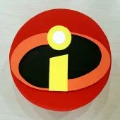 Детский торт с лого Суперсемейки