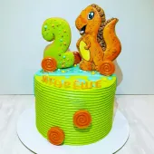 Детский торт с динозавриком