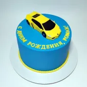 Торт "Желтый Ламборгини"