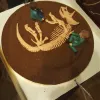 Торт со скелетом динозавра (заказ_2908_1)