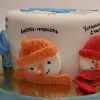 Торт "Снеговички" (заказ_2963_2)