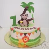 Детский торт "Обезьянка под пальмой" (заказ_2966_1)
